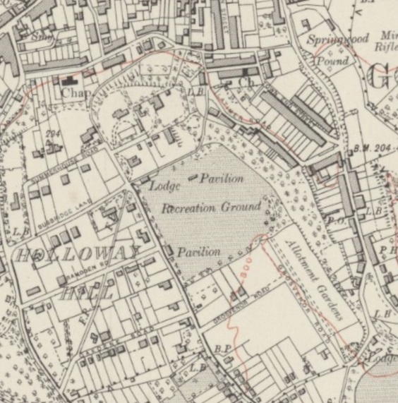 Godalming - Recreation Ground : Map credit National Library of Scotland